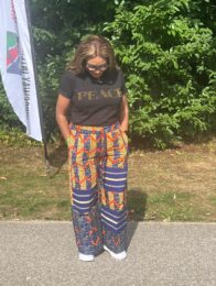 Palladium Ankara Pallazo with Aso & Stoned T-Shirt