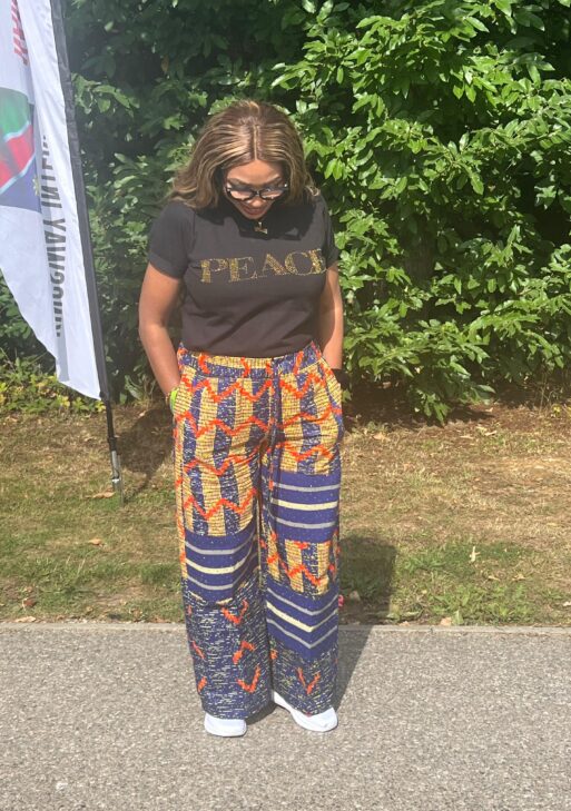 Palladium Ankara Pallazo with Aso & Stoned T-Shirt