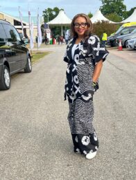 Monochrome Ankara pattern