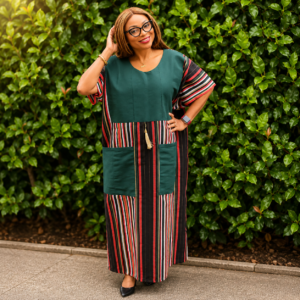 Aso Oke Gown/Bubu – Luxury Handwoven African Traditional Dress for Women