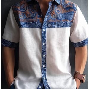 white-linen-shirt-with-ankara